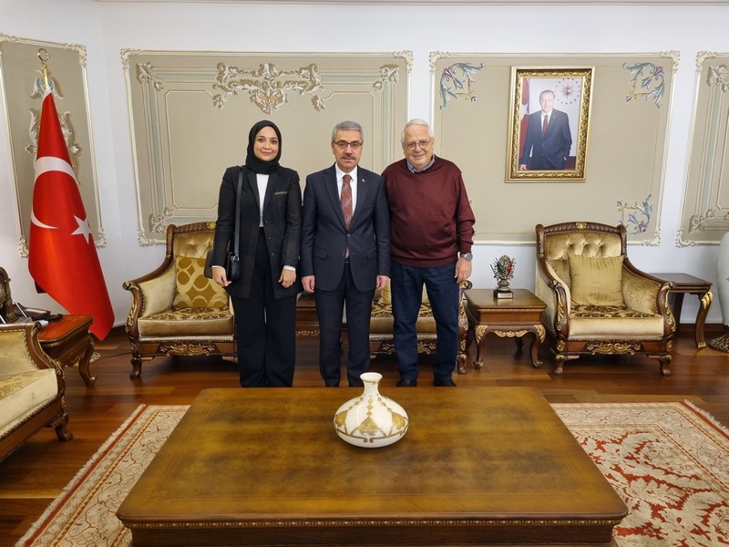 Üsküdar Üniversitesi Diş Hekimliği Fakültesi Dekanı Prof.Dr.Ergün Yücel, Kaymakamımız Adem Yazıcı'yı Ziyaret Etti