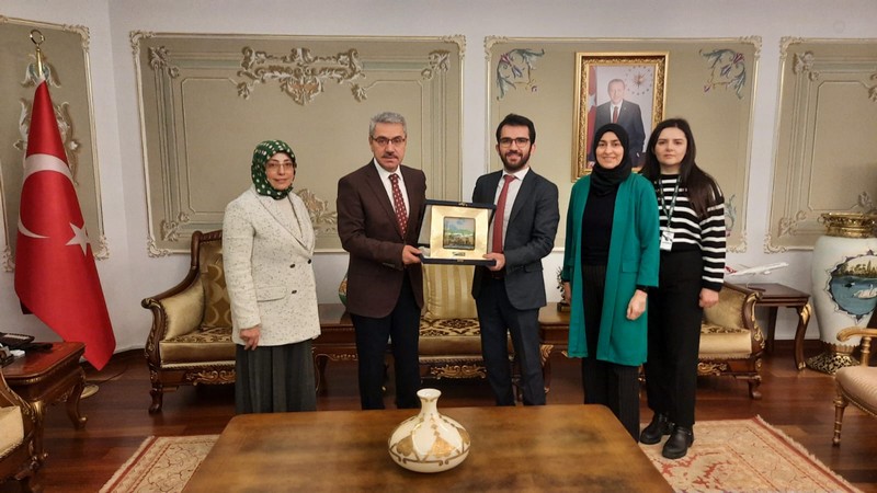 Kaymakamımız, Üsküdar Yeşilay Başkanlığı'na Seçilen Av.Muhammed Yusuf Demirel Ve Beraberindeki Heyeti Kabul Etti